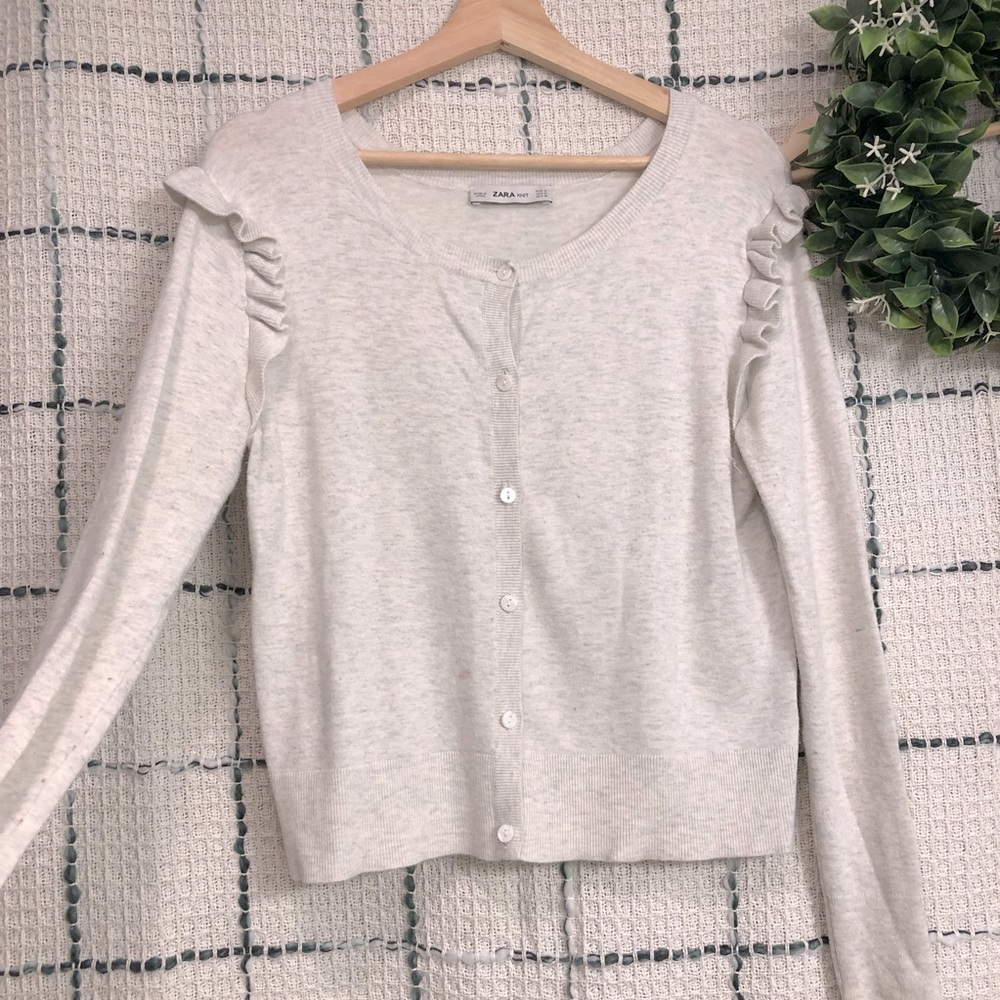 Zara White Cardigan Excellent Condition